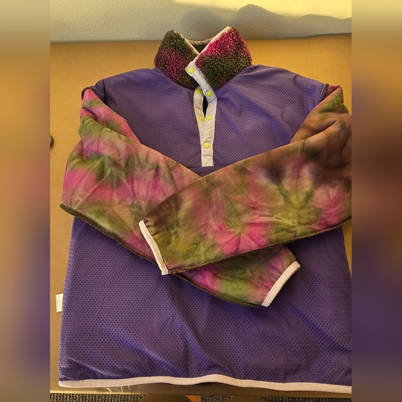 Sundae School Purple and Green Fleece Jacket - Picture 9 of 11